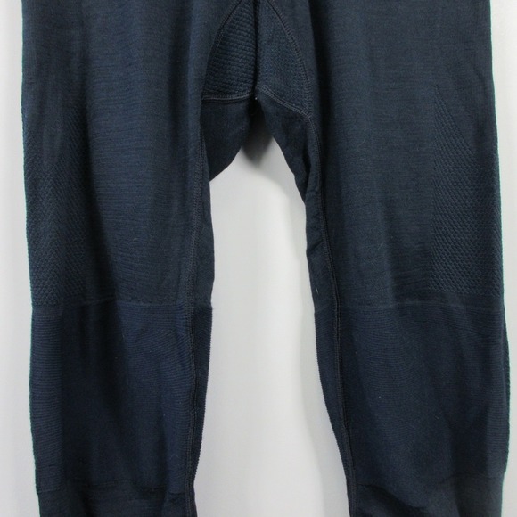 Smartwool Intraknit 200 Base Layer Tights Pants Men L Blue Wool Running 338 - Picture 4 of 11